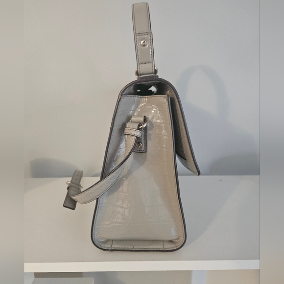 Kate Spade French Gray Croc Knightsbridge Doris Satchel - Picture 4 of 10